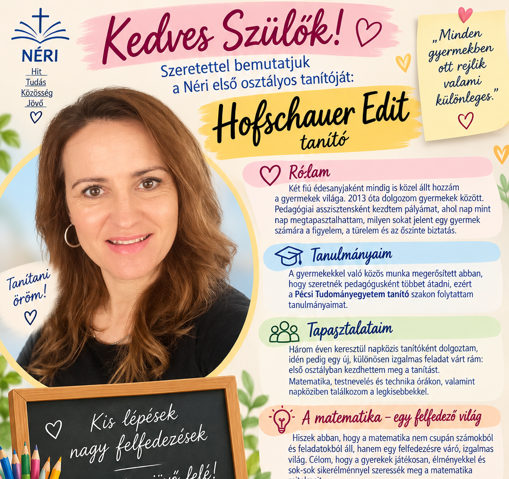 Bemutatkozik a Néri új tanítója 