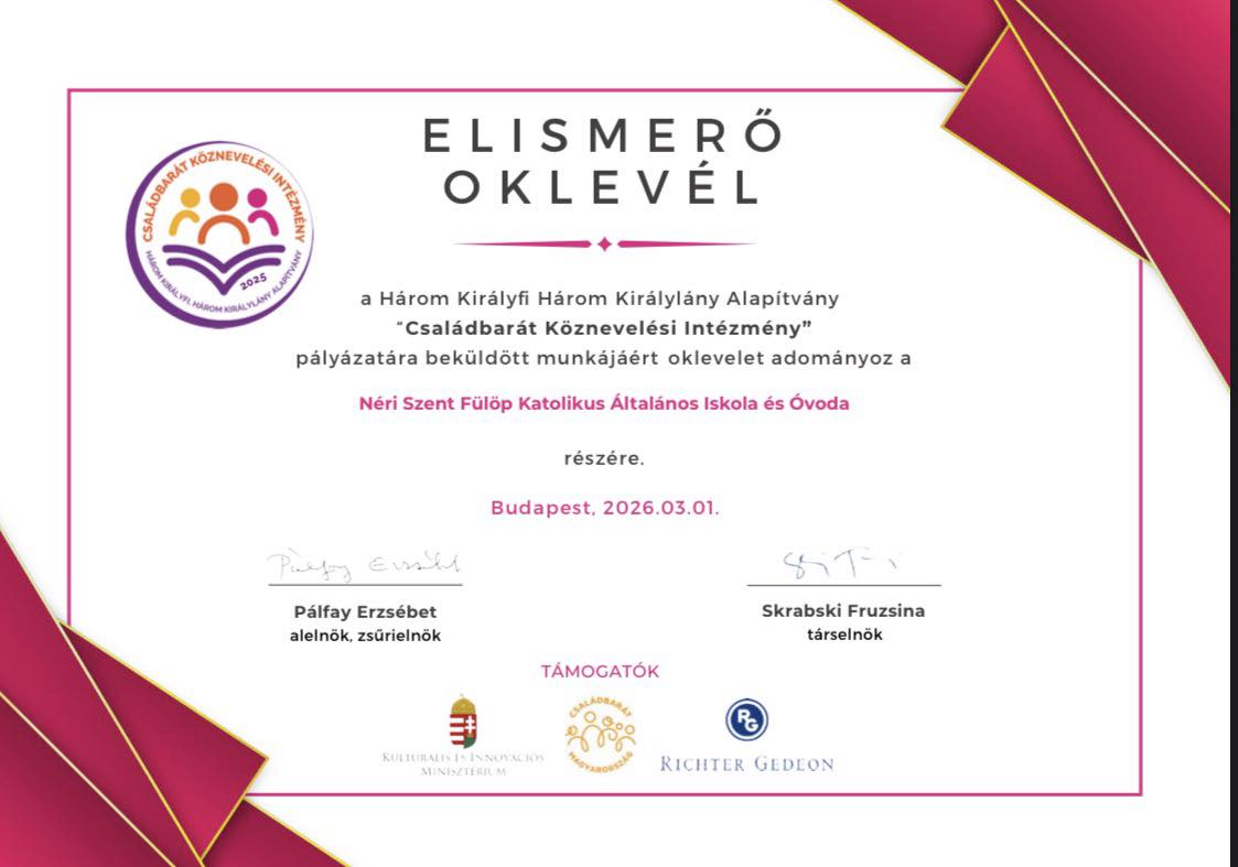 Együtt nevelünk, együtt építjük a jövőt!