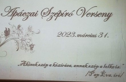 Apáczai Szépírói Verseny 